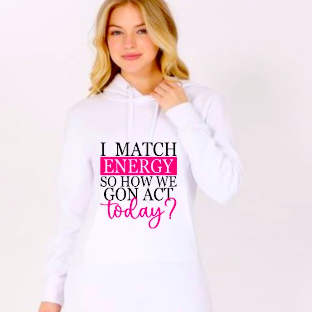 MATCH ENERGY FLEECE SWEATSHIRT DRESS